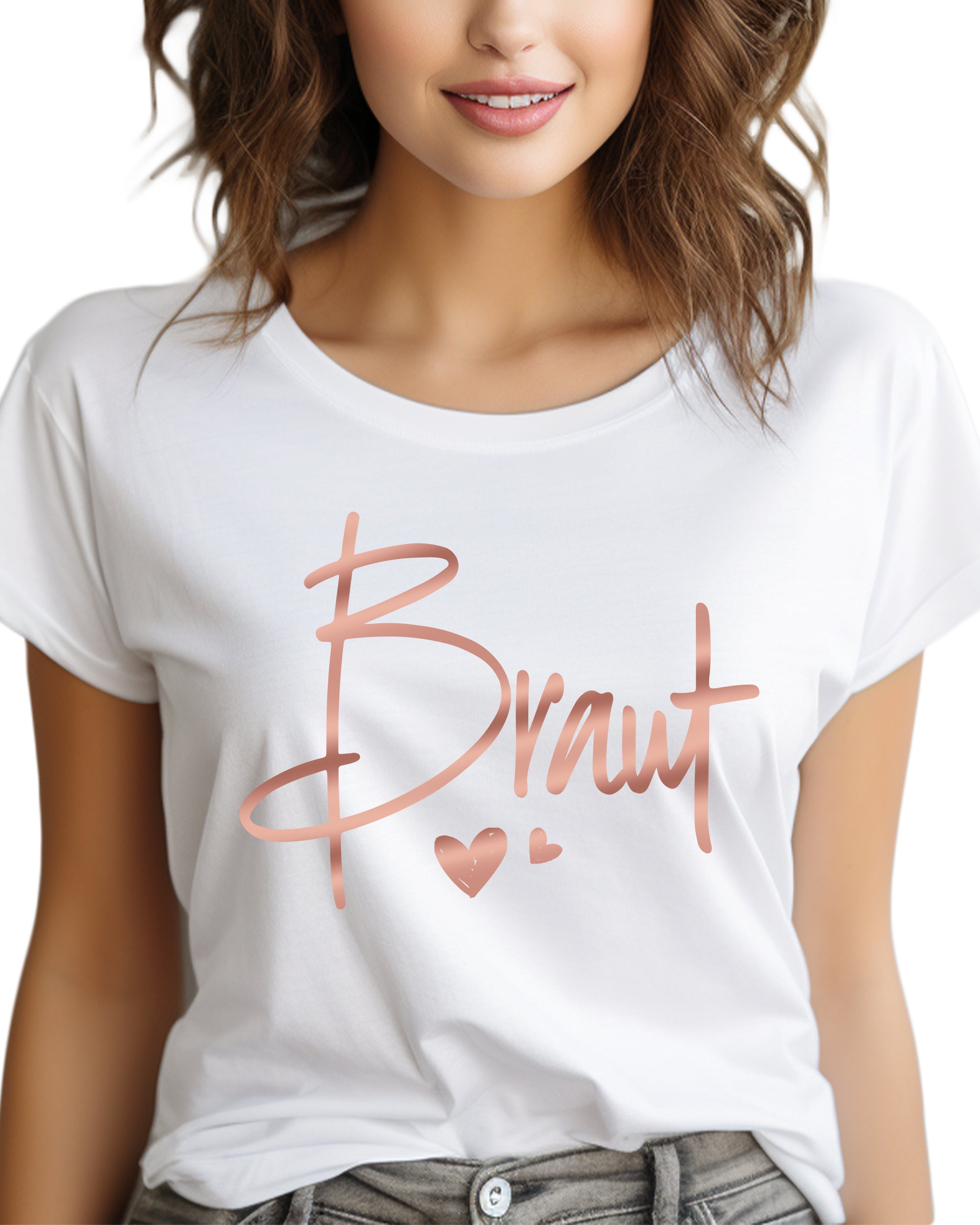 Classic Braut T-Shirt weiß ohne Namen