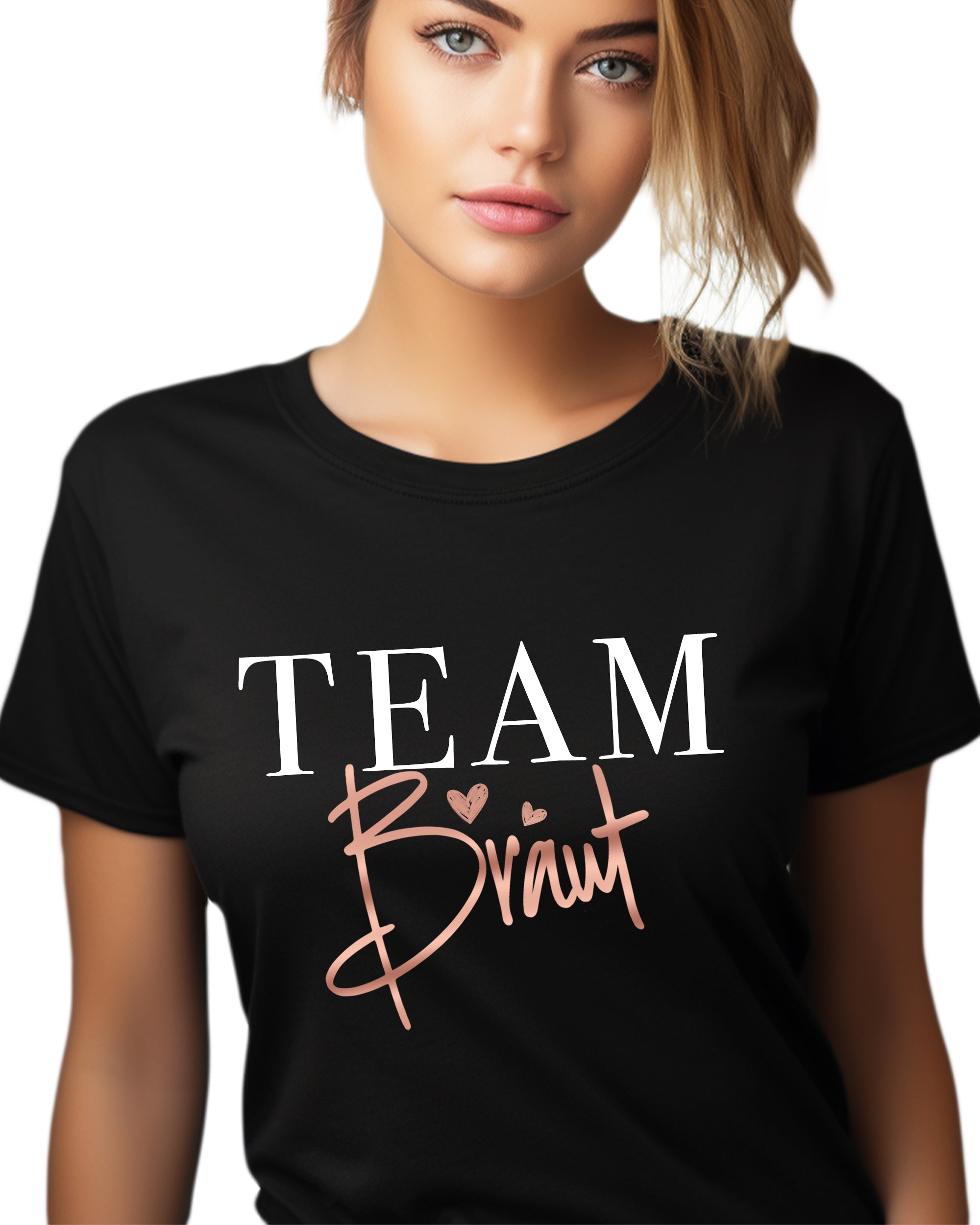 Classic Team Braut T-Shirt schwarz
