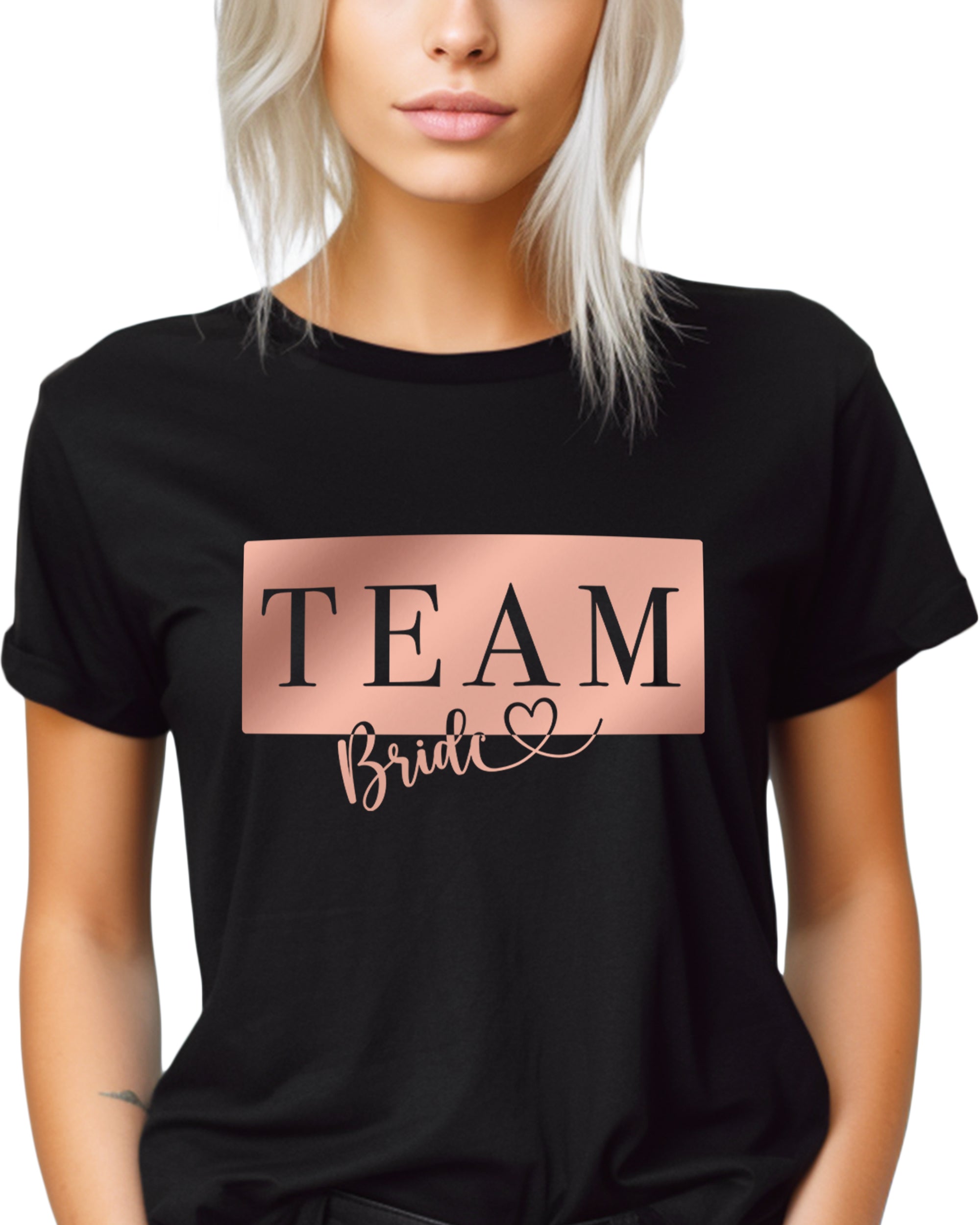 JGA Platte Team Bride Plate T-Shirt schwarz